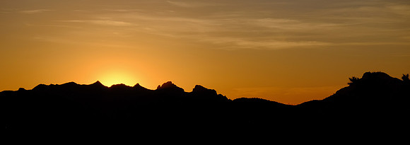 Sunset in Superstition Mts