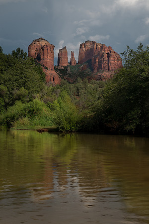 Catherdral Rock portrait - red rock crossing