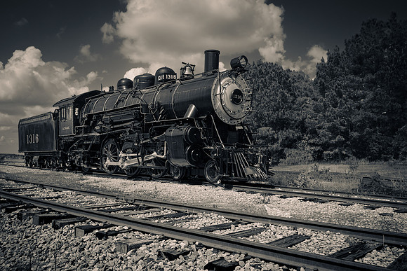 Palestine - 1316 train BW Acros-R-9366