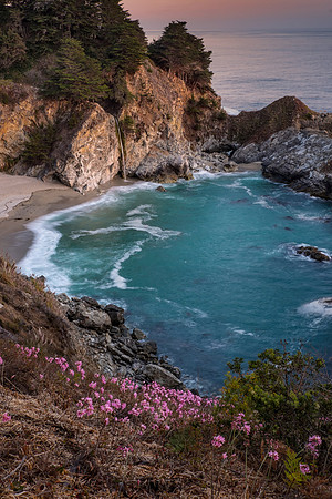 Portrait McWay Falls at Sunset final